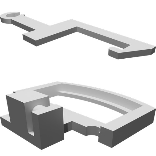 Ganci treno per hornby x8031 - treno,